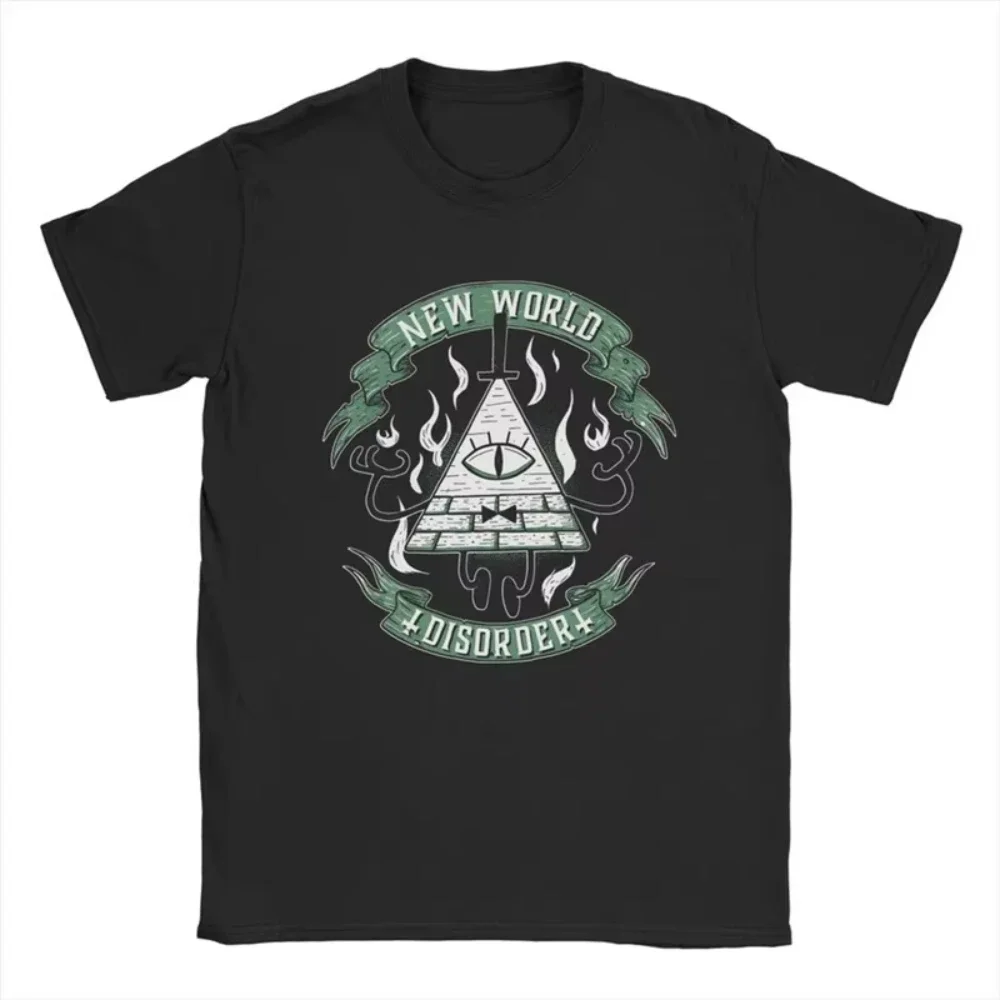 Sommer-Mode-Marken-T-Shirt für Herren und Damen mit Gravity Falls-Motiv und Passwort-Aufdruck, Lässiges Oberteil, Locker Geschnitten, für Fitness – Detail 3