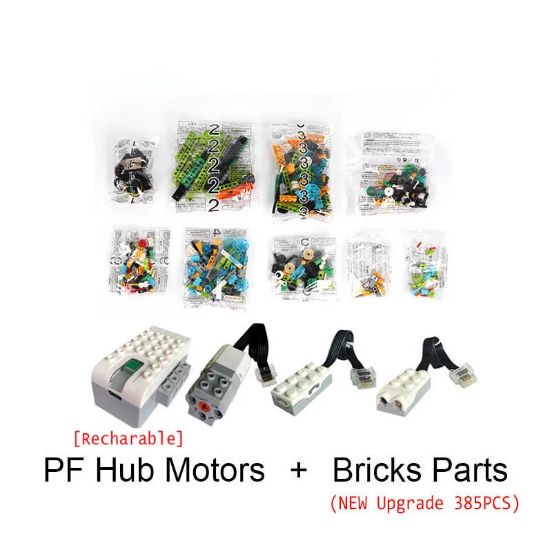 New 385pcs Upgrade Wedo 3.0 Robotics Construction Set Building Blocks Compatible With 45300 Wedo 2.0 Steam Educational Diy Toys