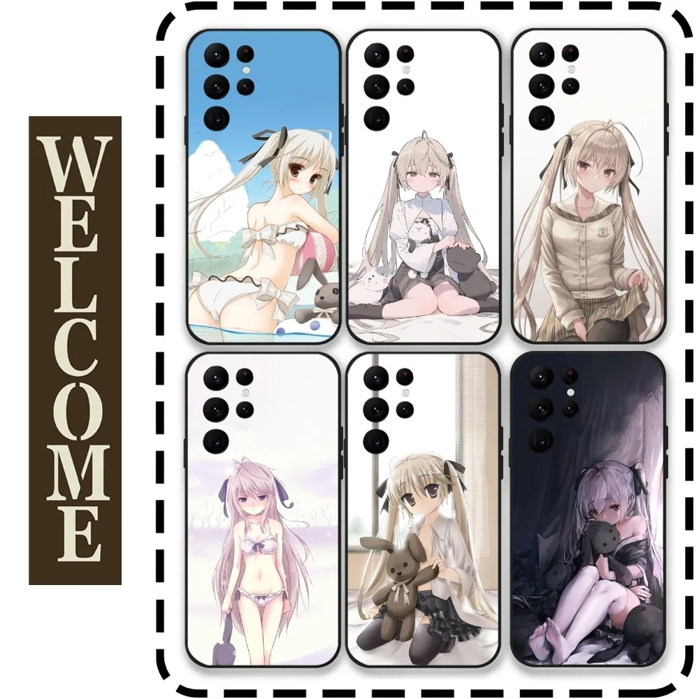 

Y-Yosuga no Sora Anime Phone Case for Samsung Galaxy S24 Ultra S22 S23 Ultra S21 S20 5G Protective Silicone TPU Funda