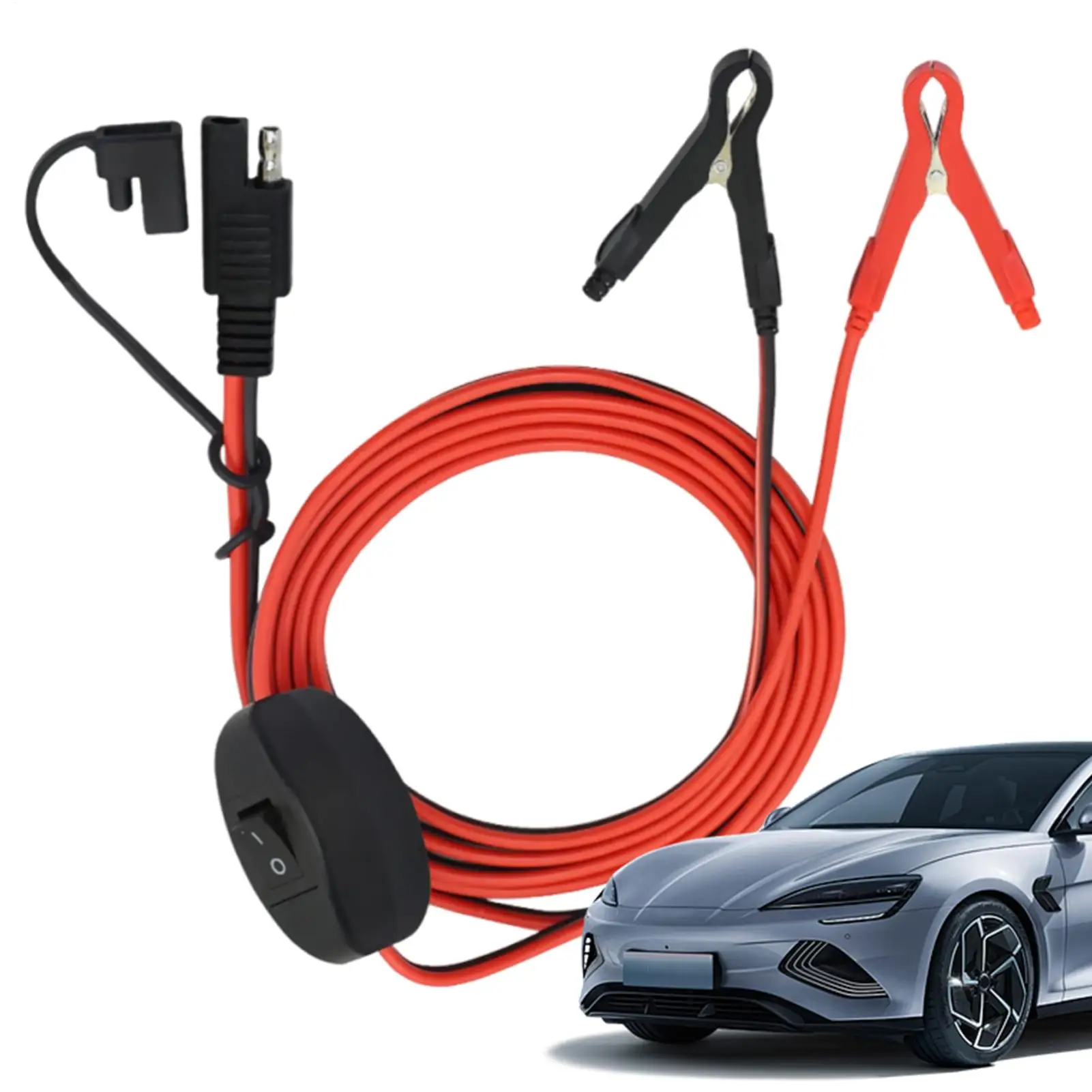

Battery Cable Battery Charger Extension Cable With Button Quick Connector SAE Adapter For Car ATV Trailer Lawn Mower RV Tractor