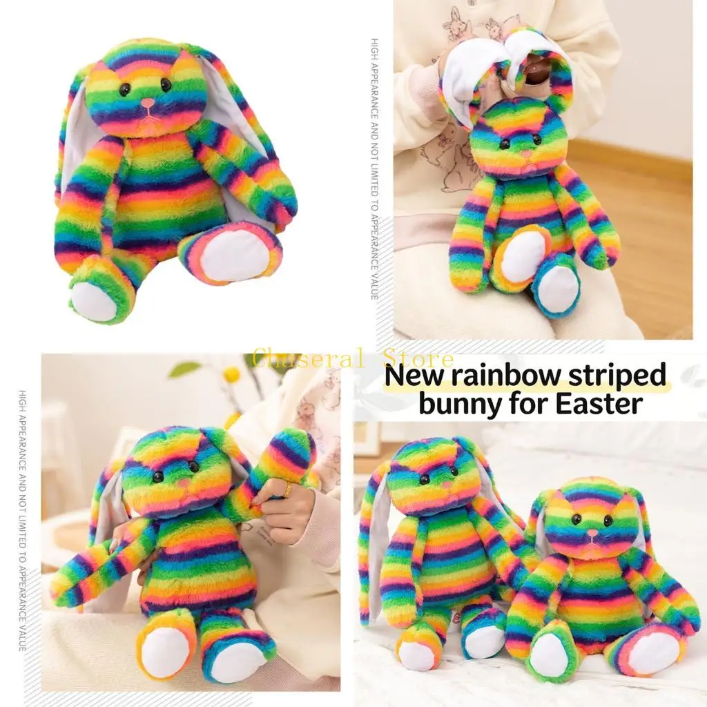 

E7CE Rabbit Doll Animal for Girl Photostudio Doll Furry Pendant Party Gift
