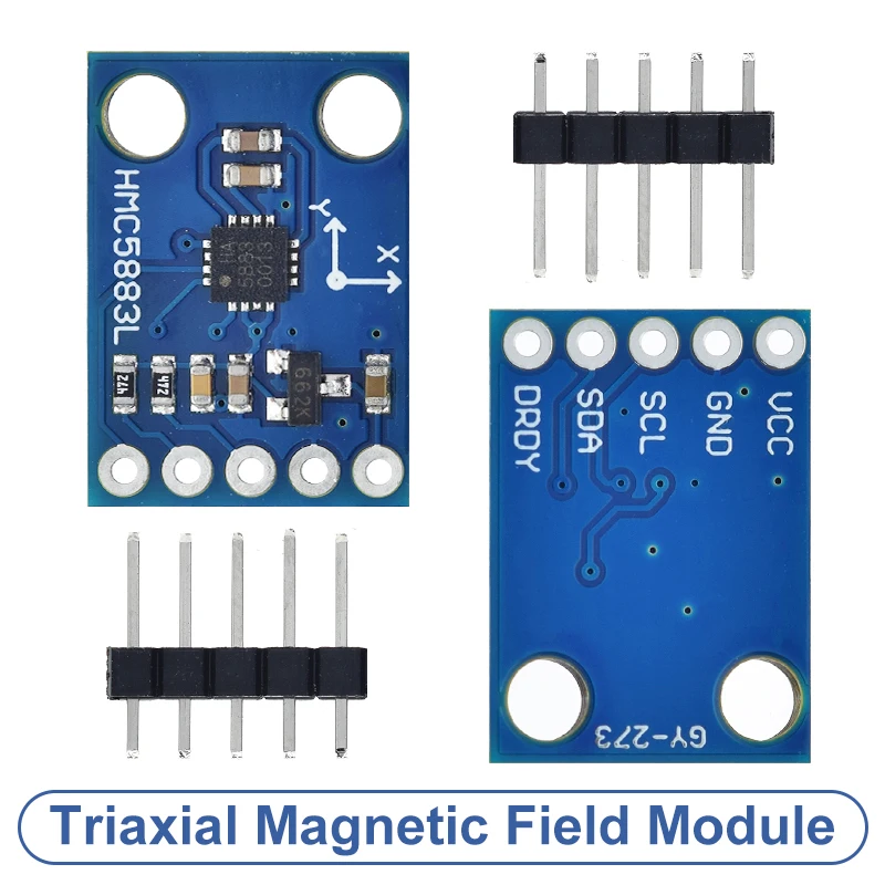 TZT GY-273 QMC5883L Module Triple Axis Compass Magnetometer Sensor 3V-5V