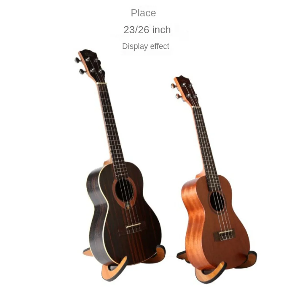 ขาตั้งจอแสดงผล Ukulele ขาตั้งไม้พับได้แนวตั้งกีตาร์ขนาดเล็กวงเล็บไม้ X-รูปแบบพกพาไวโอลินวงเล็บไม้