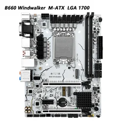 MACHINIST 윈드워커 마더보드 B660, LGA 1700 지지대 12 13 번째 CPU 프로세서, DDR4 메모리, VGA, HDM, DP, USB3.2 M-ATX