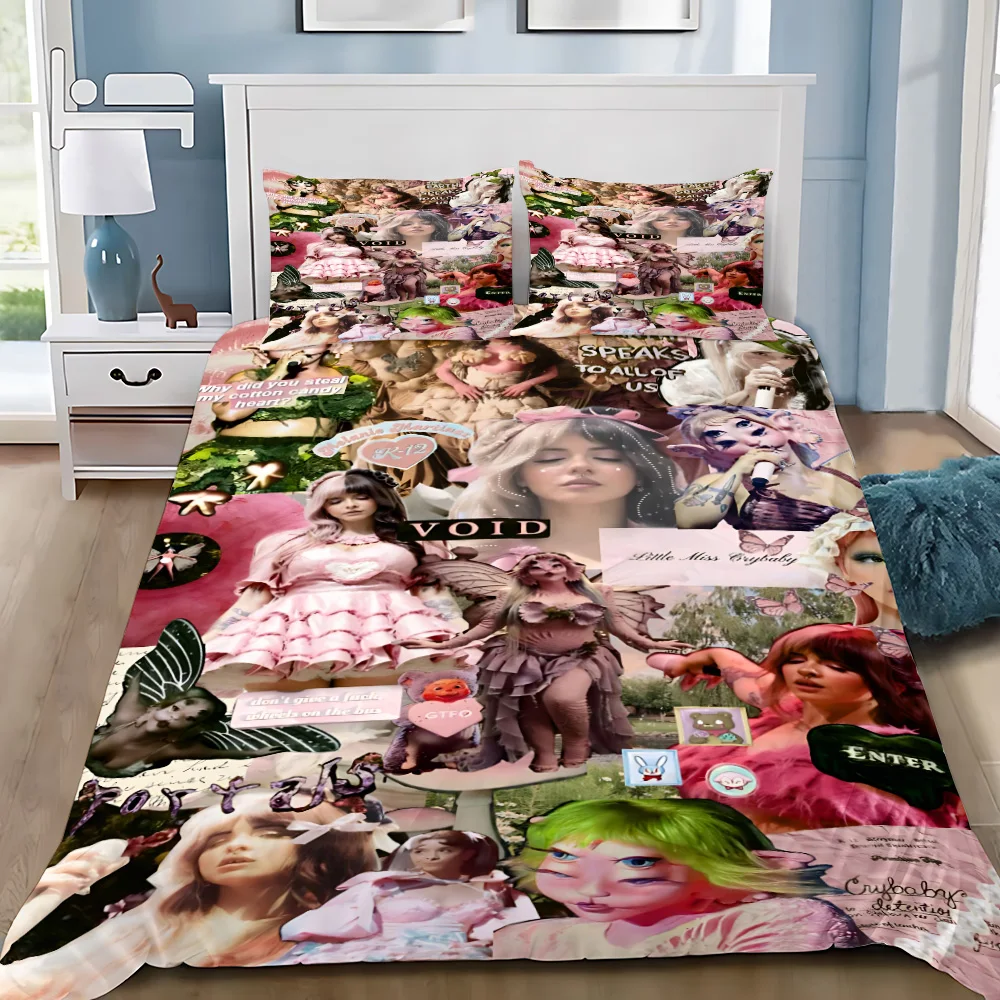 Duvet Cover Pillowcase Bedding Set Melanie Martinez Music Adult Boy Girl Bedroom Decoration Children Single Double Large Size