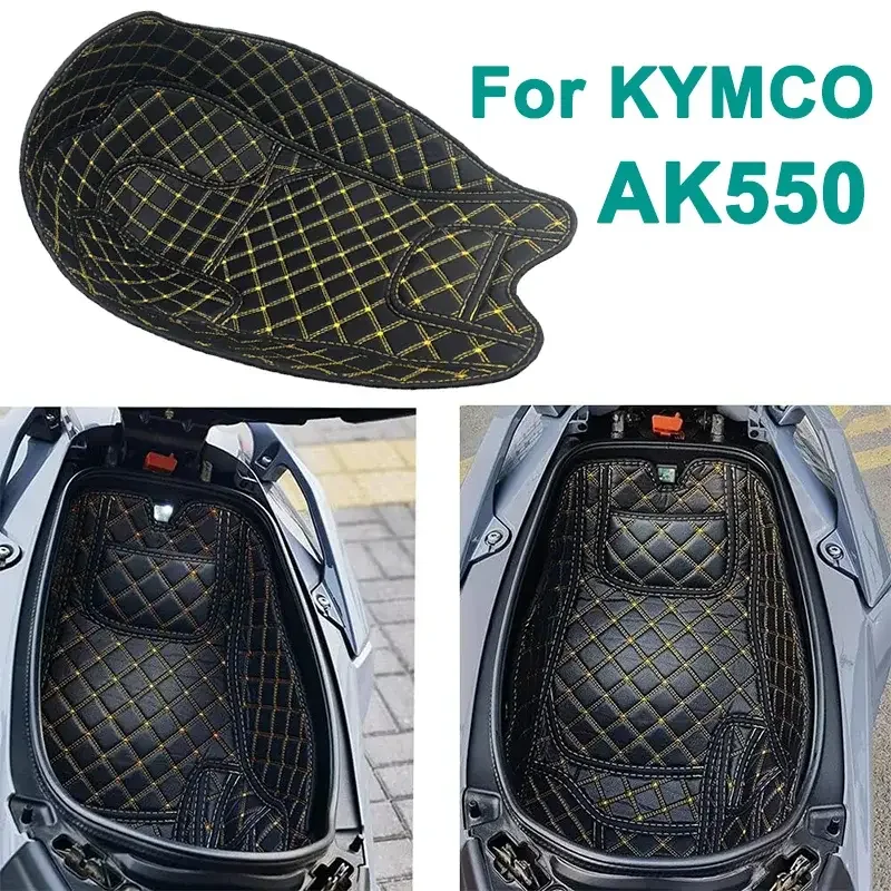 

For KYMCO AK550 Motorcycle PU Leather Rear Trunk Cargo Liner Protector Motorcycle Seat Bucket Pad KYMCO AK550 Motorcycle