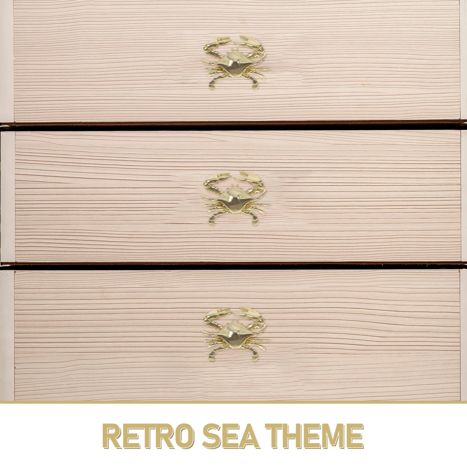 1 قطعة خزانة السلطعون مقابض سحب مقابض أدراج النحاس للمطبخ غرفة نوم بحري موضوع الأثاث الأجهزة نمط البحر ثقب واحد