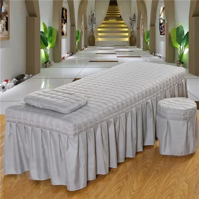 Home Textile Beauty Salon Bed Cover Single Product Bedspread Thickened Quilted Bread Grid Bed Sheet Bedspread 185x70cm