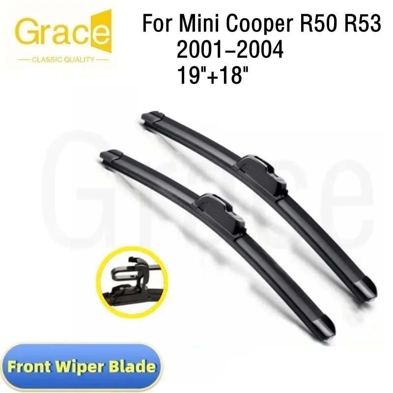 

Для Mini Cooper R50 R53 щетка стеклоочистителя 19 "+ 18" лобовое стекло автомобиля резина 2001 2002 2003 2004