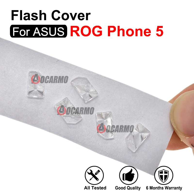For ASUS ROG Phone 5 I005DA ROG5 ZS673KS Flash Ligh Cover Repair Replacement Parts