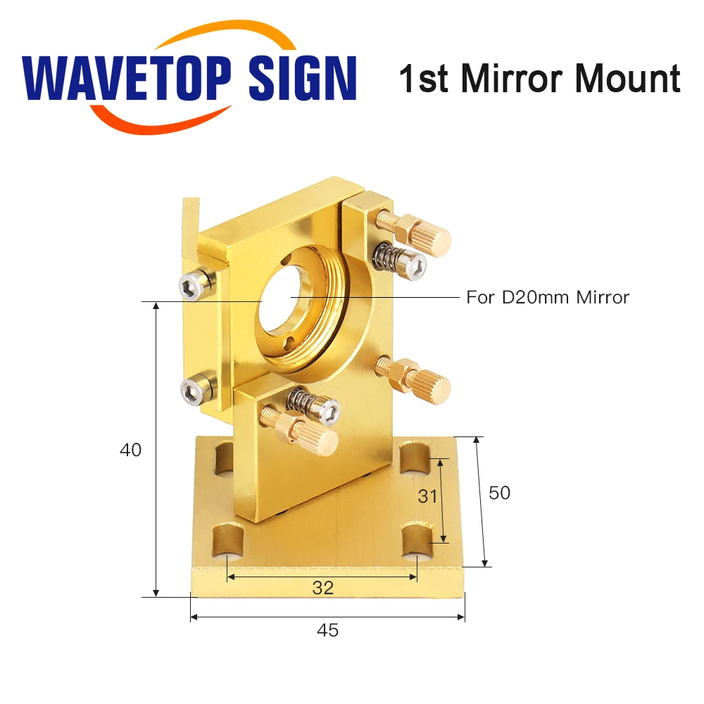 WaveTopSign CO2 Laser Head Set for 2030 4060 K40 Laser Engraving Cutting Machine D12 18 20 Lens K Series