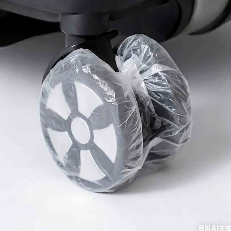 

50-240 шт. чехлы на колеса для багажа, пылезащитные защитные чехлы для чемодана, дверные ручки, одноразовые дорожные аксессуары для чехлов на тележках