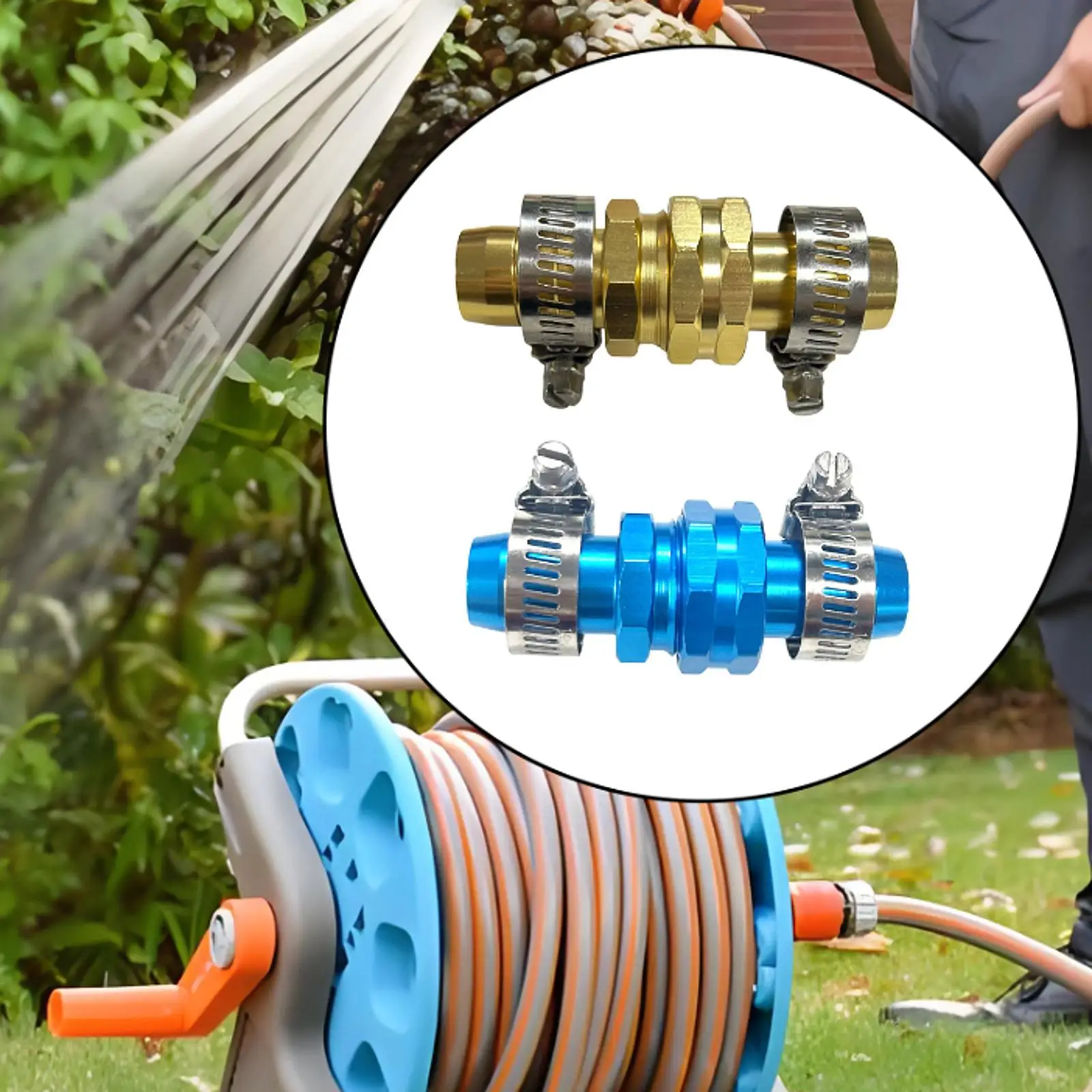 

Алюминиевый ремонтный комплект для садового шланга, быстроразъемный разъем для мужского и женского шланга для садового водяного шланга