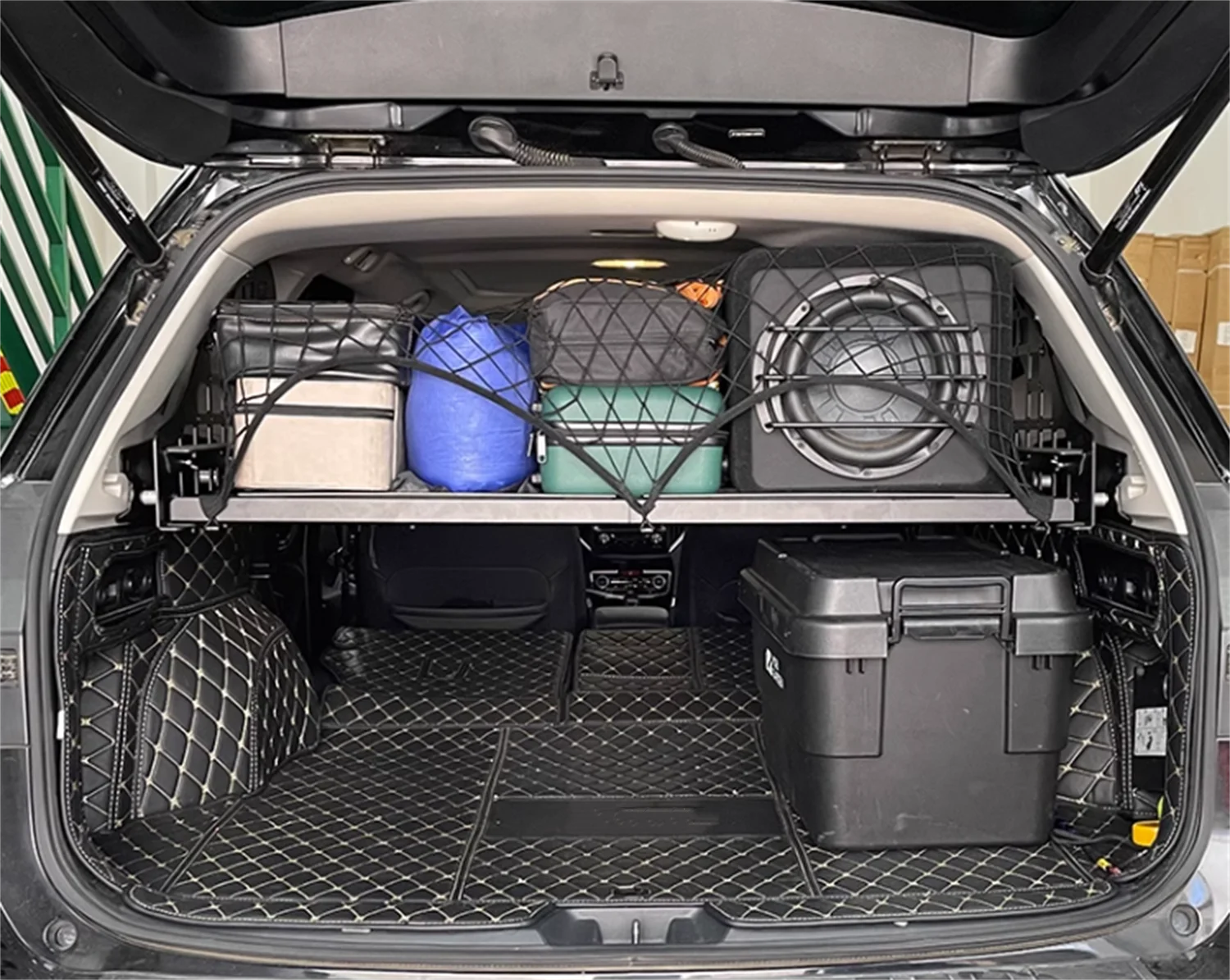 for Subaru Forester SK 2019-2023 Modular Storage Panel Rear Trunk Side Table Luggage Storage Box Organizer Tray Holder Panel