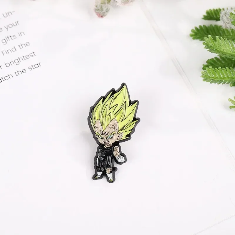 Japanese Anime Dragon Ball Action Figure Enamel Pin Badge Goku Master Roshi Piccolo Lapel Pin Party Jewelry Brooch Accessories image 3