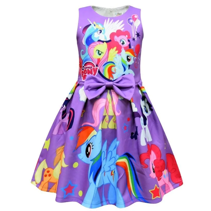 My Little Pony Twilight Sparkle simpatico cartone animato per ragazze gilet vestito personalità creativa principessa arcobaleno gonna regalo per le vacanze estive