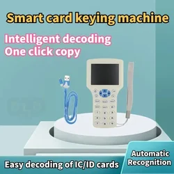 10 Frequency NFC Smart Card Reader Writer RFID Copier Duplicator 125KHz 13.56MHz USB Fob Programmer Copy Encrypted Key Card UID