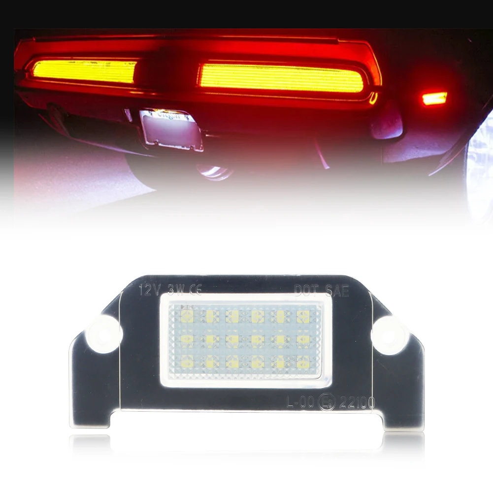 1pcs White LED License Number Plate Light Lamp For 2008-2014 Dodge Avenger Challenger 2005-14 Chrysler 300