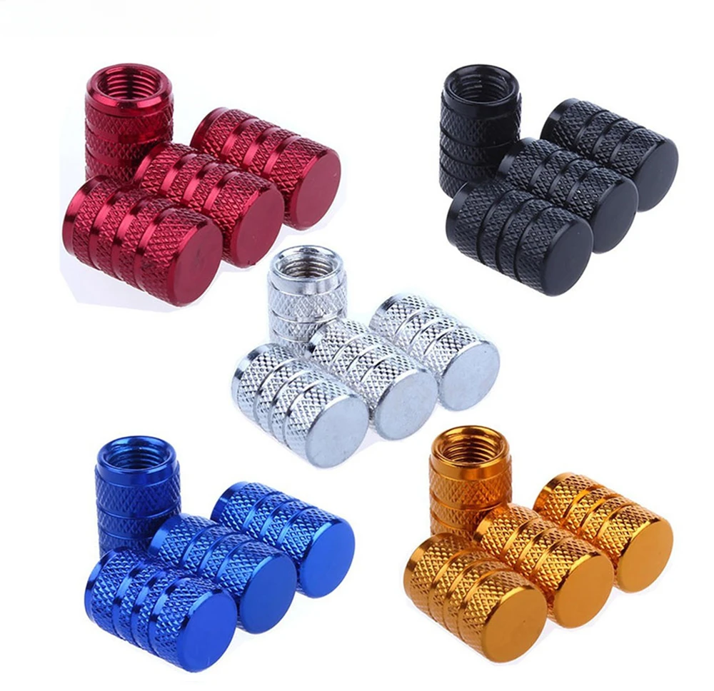 

4Pcs Car Tire Wheel Cover Valve Cap Conversion Electric Vehicle Motorcycle Valve Cap Aluminum Alloy Valve Core Cap Tire Pressure