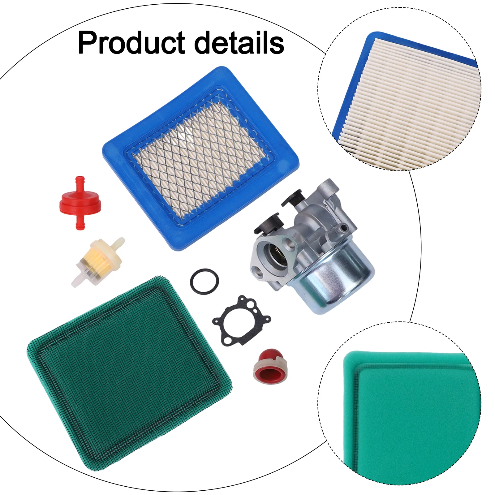 As Shown Carburetor Kit 190cc Carburetor Aluminum Material Easy Installation Enhanced Efficiency Firm Construction For BS 675