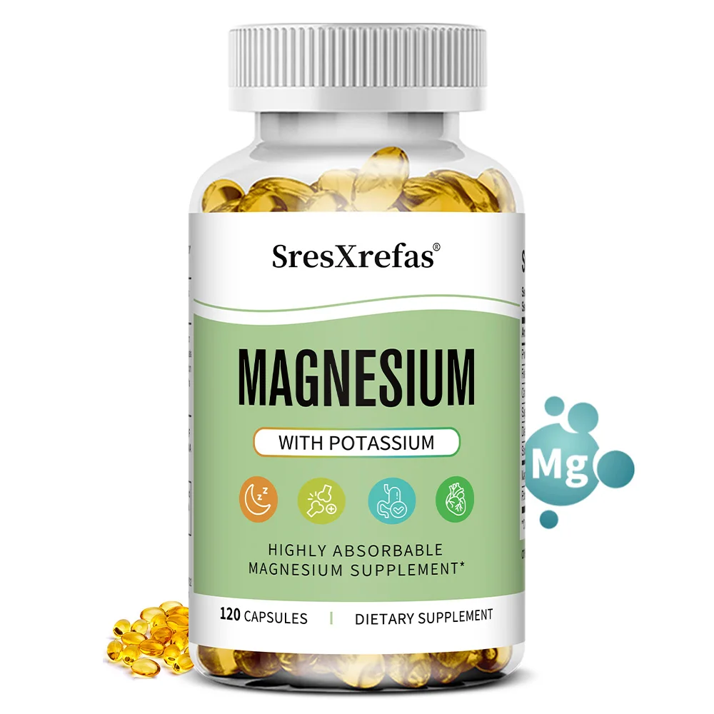 

Капсулы с магнием и калием - улучшают качество сна, уменьшают усталость и головную боль, способствуют здоровью сердца и иммунитета, 60/120 шт.