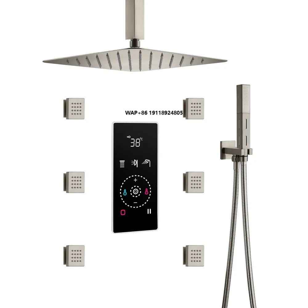 

Shower Set Modern Smart LED Digital Multifunction Shower Faucet Showerhead Smart Shower