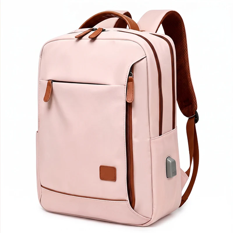business-commute-laptop-backpack-nylon-adjustable-shoulder-strap-wet-dry-separation-multi-compartment-for-daily-travel-storage