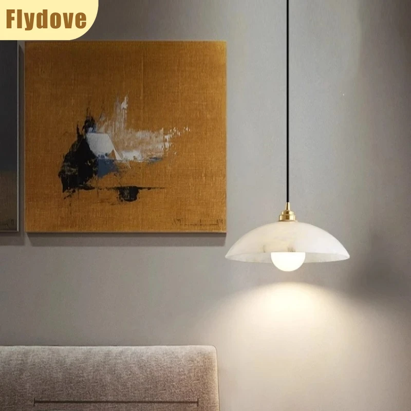 

Nordic Minimalist Marble LED Pendant Light Creative Modern Hotel Bar Restaurant Homestay Home Lighting Decoration Lamps