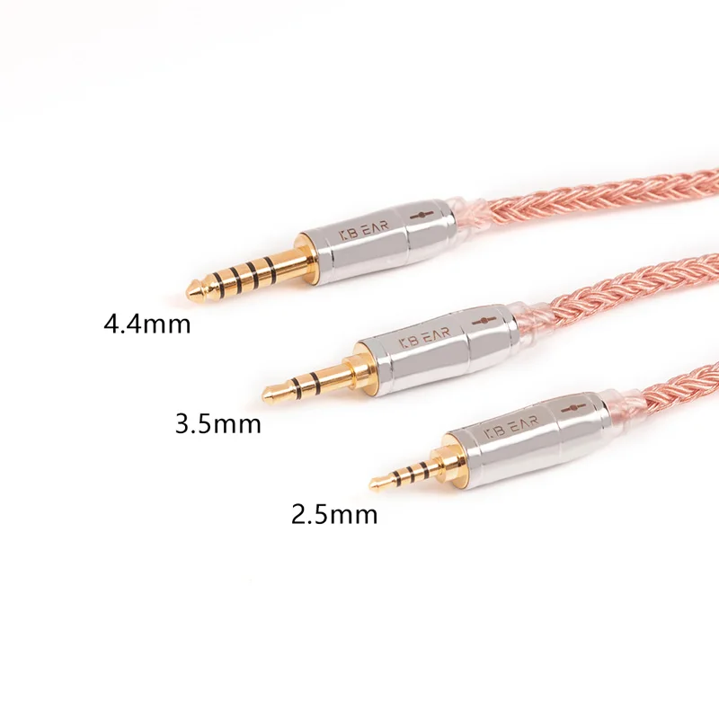 KBEAR 16 Core Copper Earphone Cable MMCX/2PIN/QDC/TFZ Headphone Connector For KS1 KS2 Earbuds Sports Music DJ TRI I3 Headset IEM