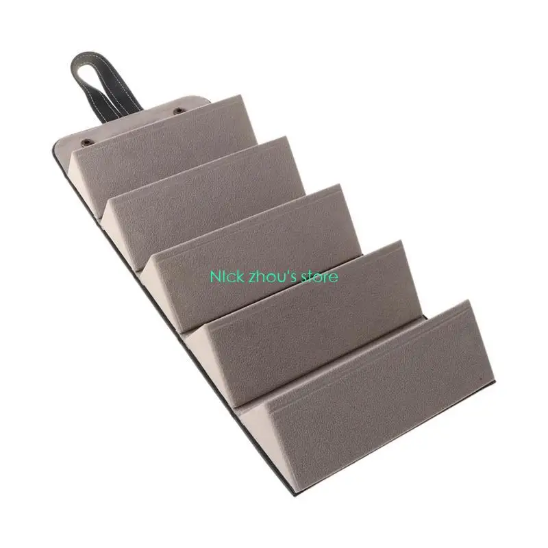 E15E 5-Slot Travel Sunglasses Collector Multiple Leather Sunglasses for C