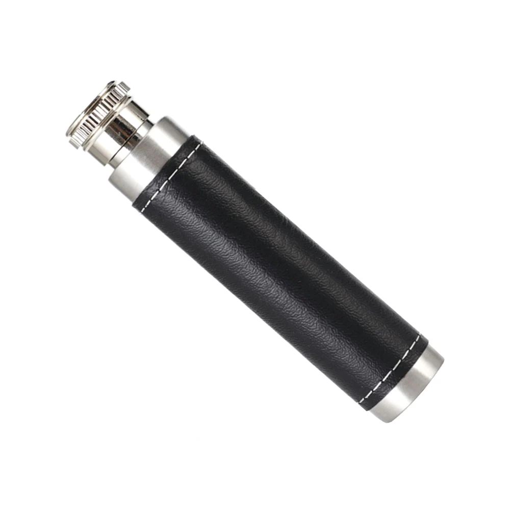 

1pc 1oz Stainless Steel Portable Tube Cover Cigar Tube Shape Round Base for Outdoor Use ( Silver)