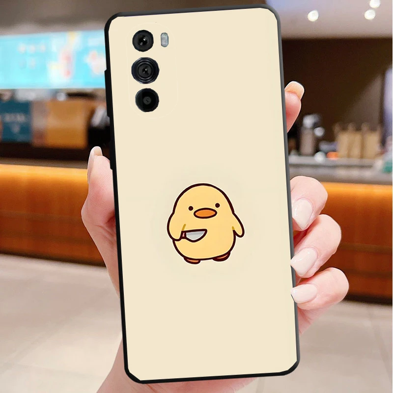 

Phone Case For Motorola Edge 50 40 Pro 60 50 40 30 Ultra Neo Fusion Moto G85 G72 G53 G54 G84 G13 G32 Little Duck