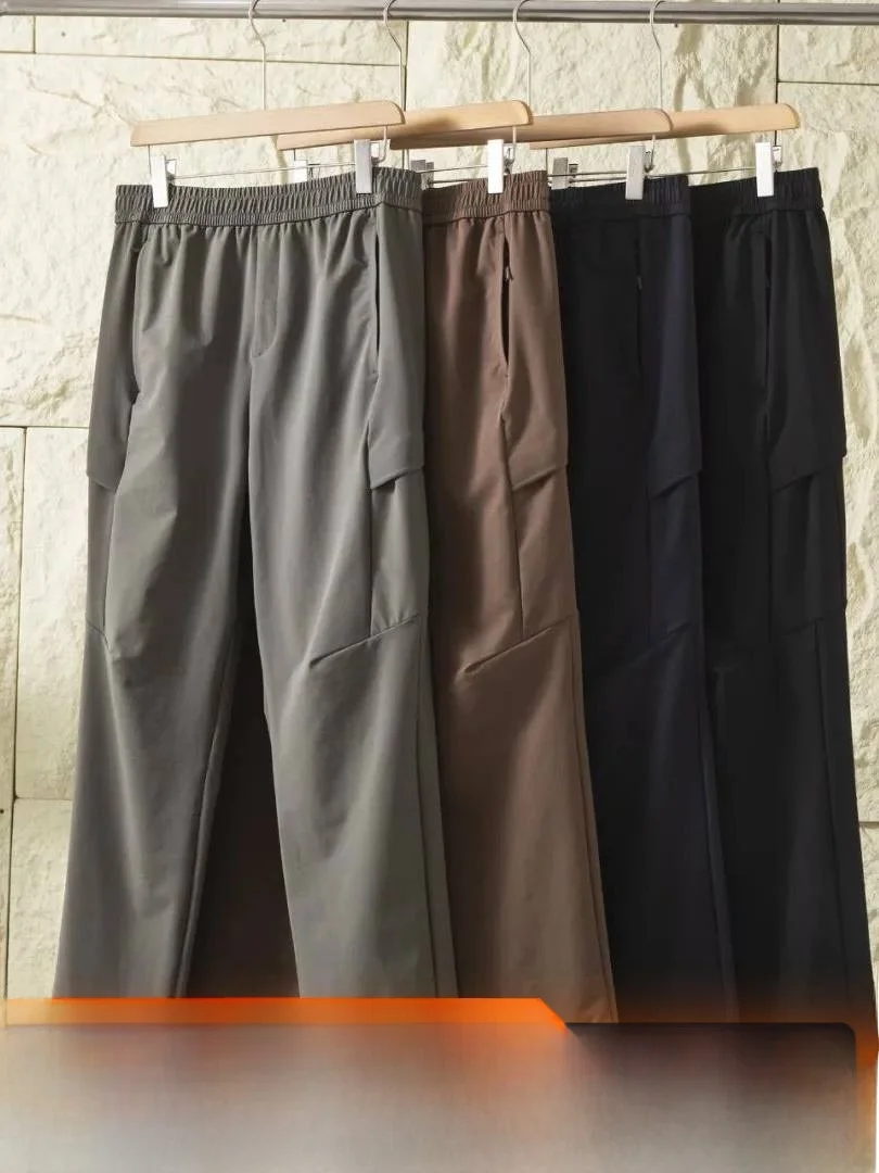 Outdoor Men's 3D Fit Sports Softshell Pants Windproof Water Resistant Casual Straight Leg Trousers for Autumn Fashionable