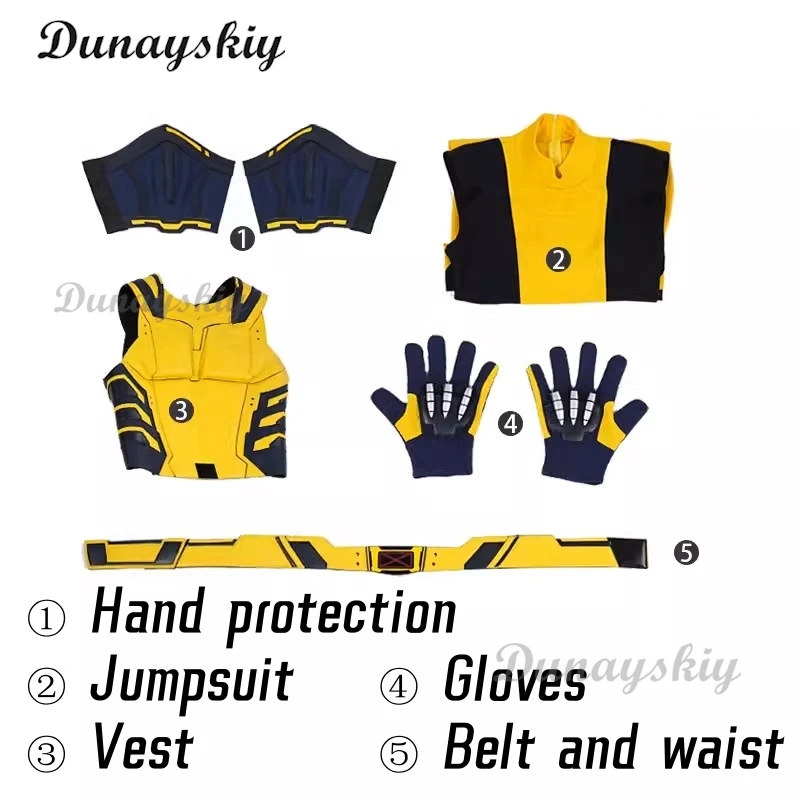 New Deadpool 3 Wolverine Cosplay Costume Superhero Cosplay Zentai Full Set With Bosysuit Shoes Handmade Halloween Man Outfit