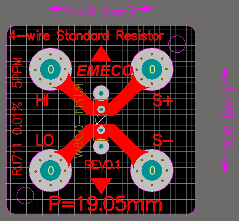 Imagem -03 - High Precision High Precision Resistor Fios Resistor Padrão para Multímetros Calibração Rj711 001 a 5ppm Novidades Release