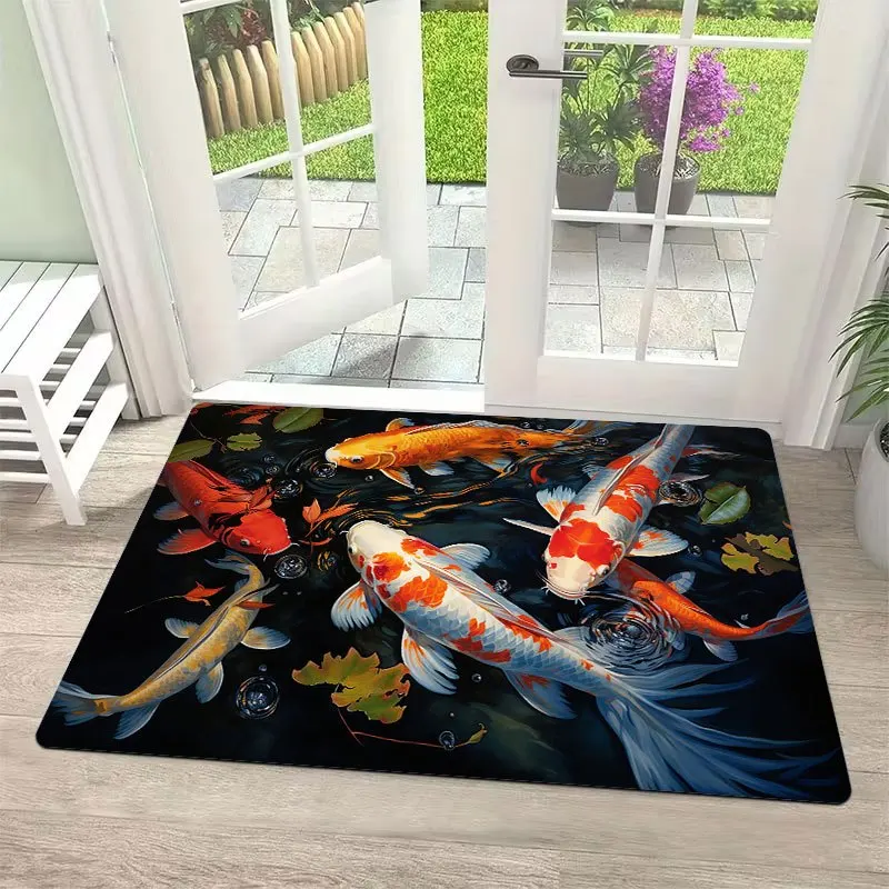 Funny Boo Ghost Doormat Spooky Halloween Print Non Slip Entry Rug For Front Porch And Festive Seasonal Decor