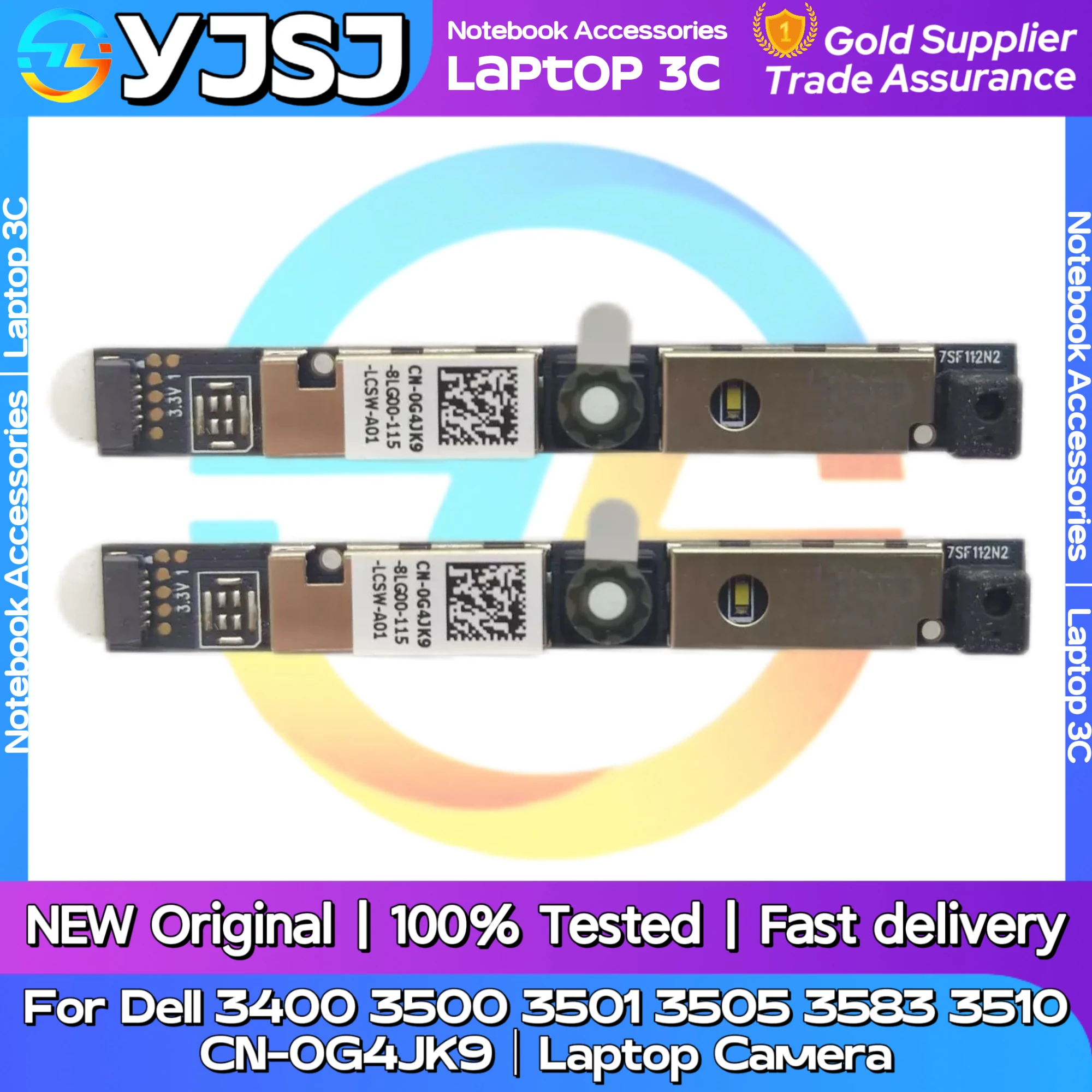 New Original Laptop Notebook Camera For Dell 3400 3500 3501 3505 3583 3510 CN-0G4JK9 Laptop Webcam Camera Video Head Module