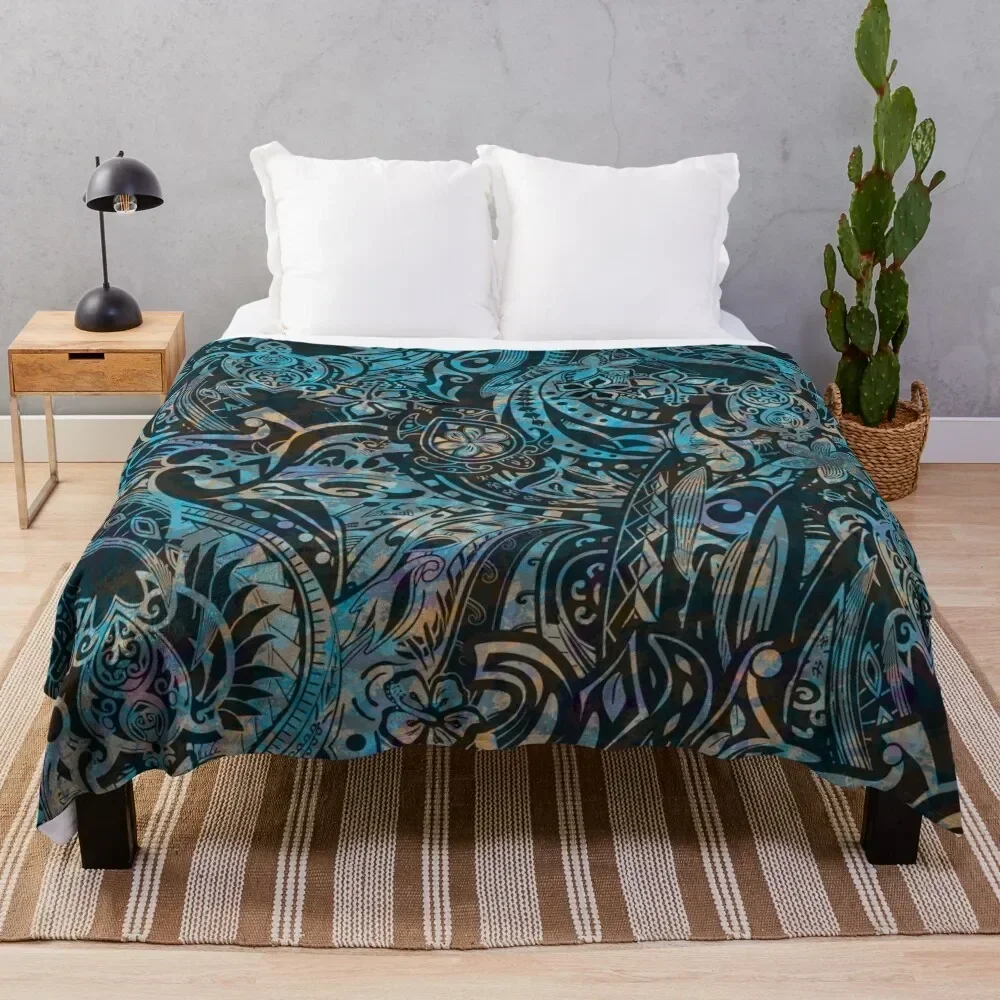 

Hawaiian Tribal Abstract Throw Blanket Sofa Bed linens Blankets For Sofas Thins Blankets