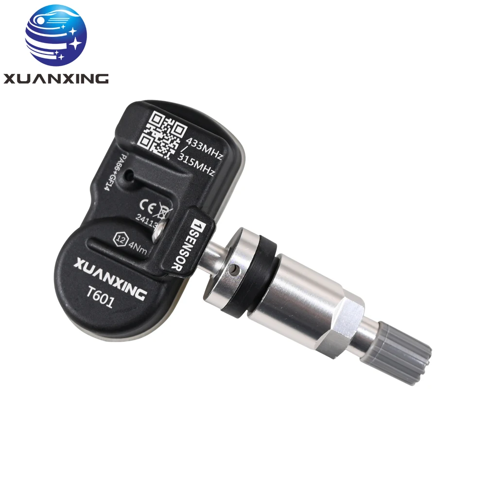 XUANXING T601 Metal Rubber MX-Sensor Programmable Tire Pressure Sensor Universal 2in1 433/315Mhz For T66