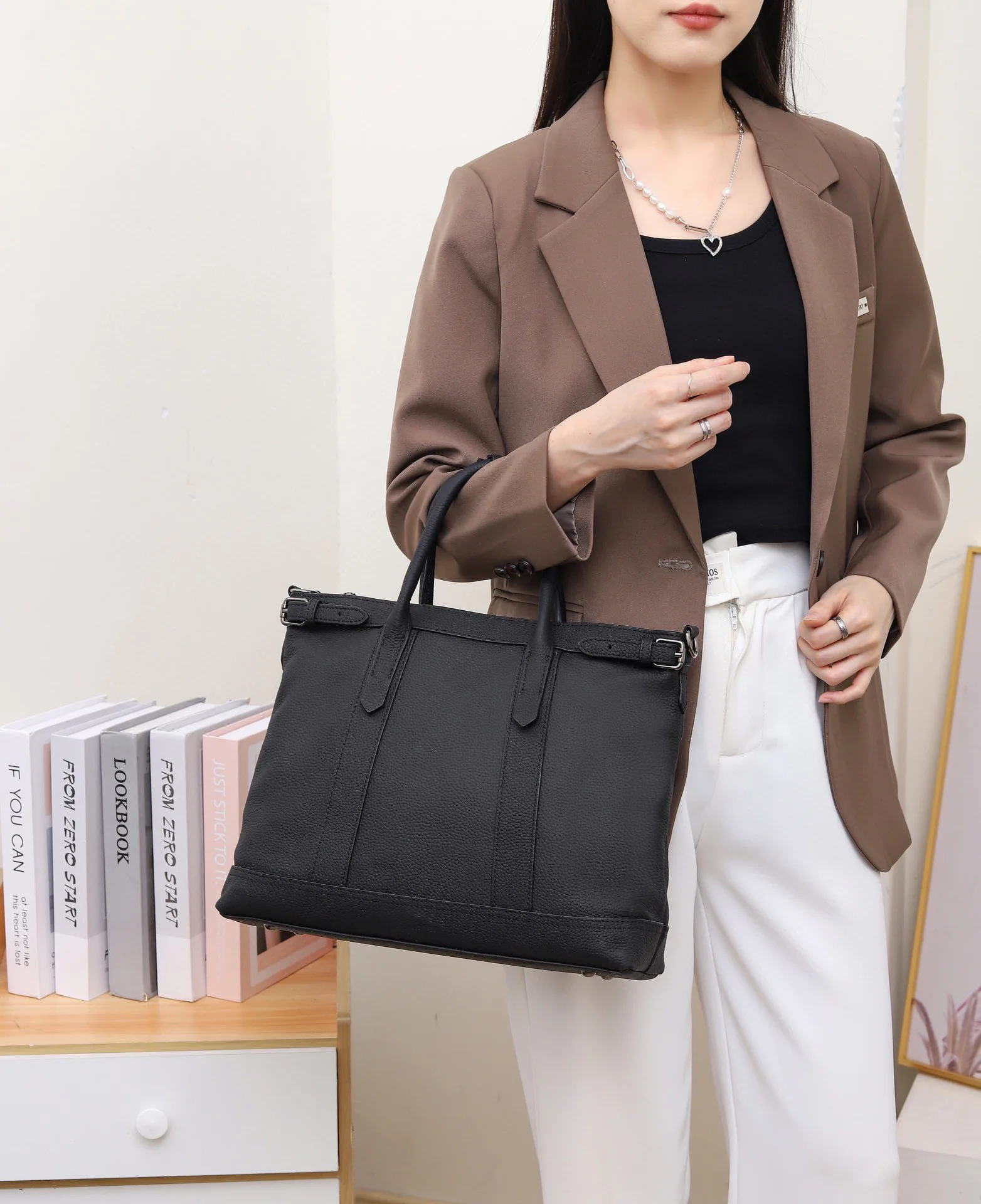 Genuine Grade Soft Leather Women Large Shoulder Crossbody Bag Luxury Designer Brand Female High Quality Daily Handbag for Woman