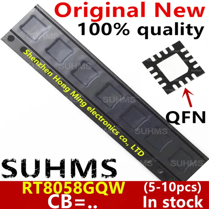 

(5-10piece)100% New RT8058GQW RT8058 For Code : CB=.. QFN-16