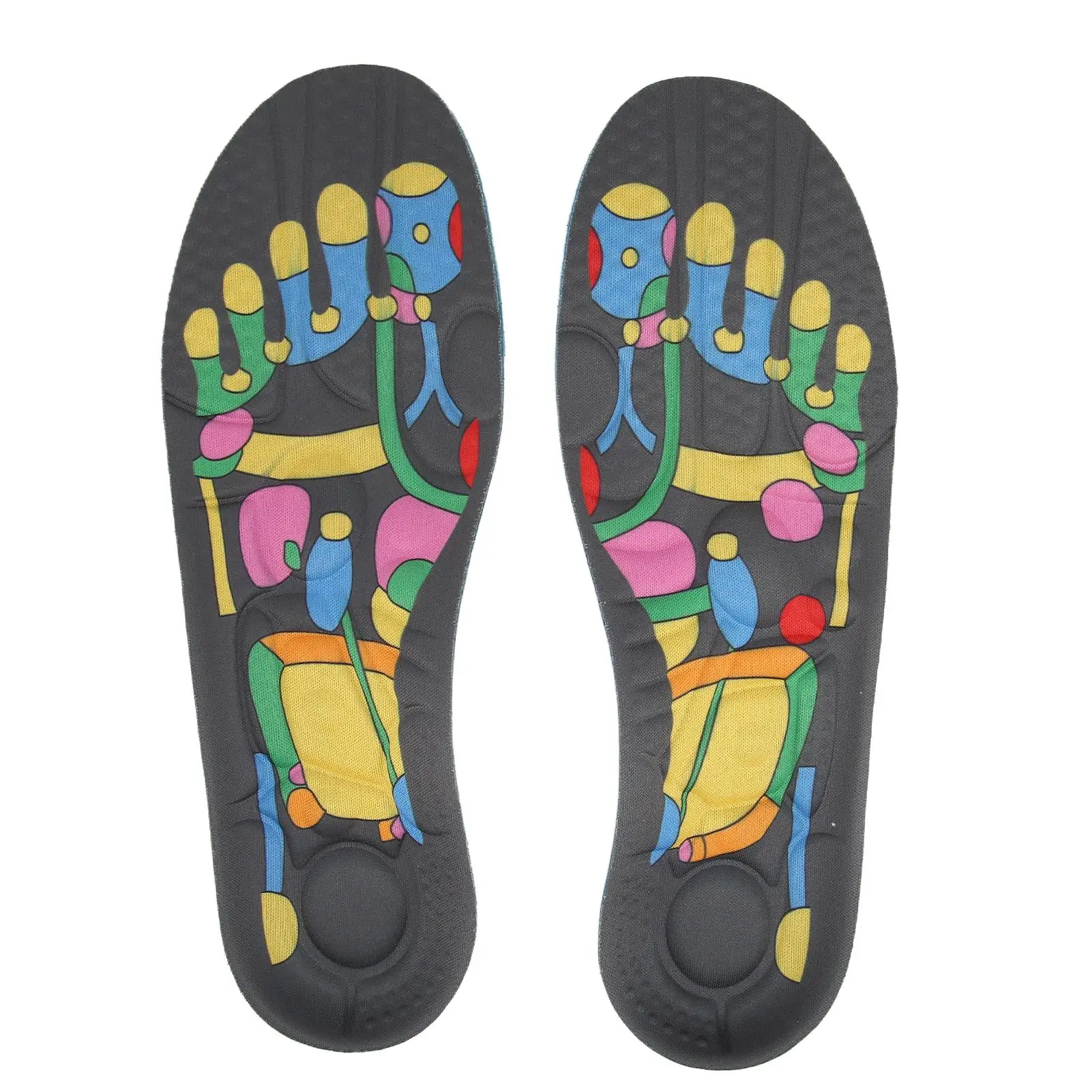 

Магнитные стельки для точечного массажа ног для облегчения боли, комфортная массажная поддержка для плоскостопия, дышащие многоразовые вставки для мужчин