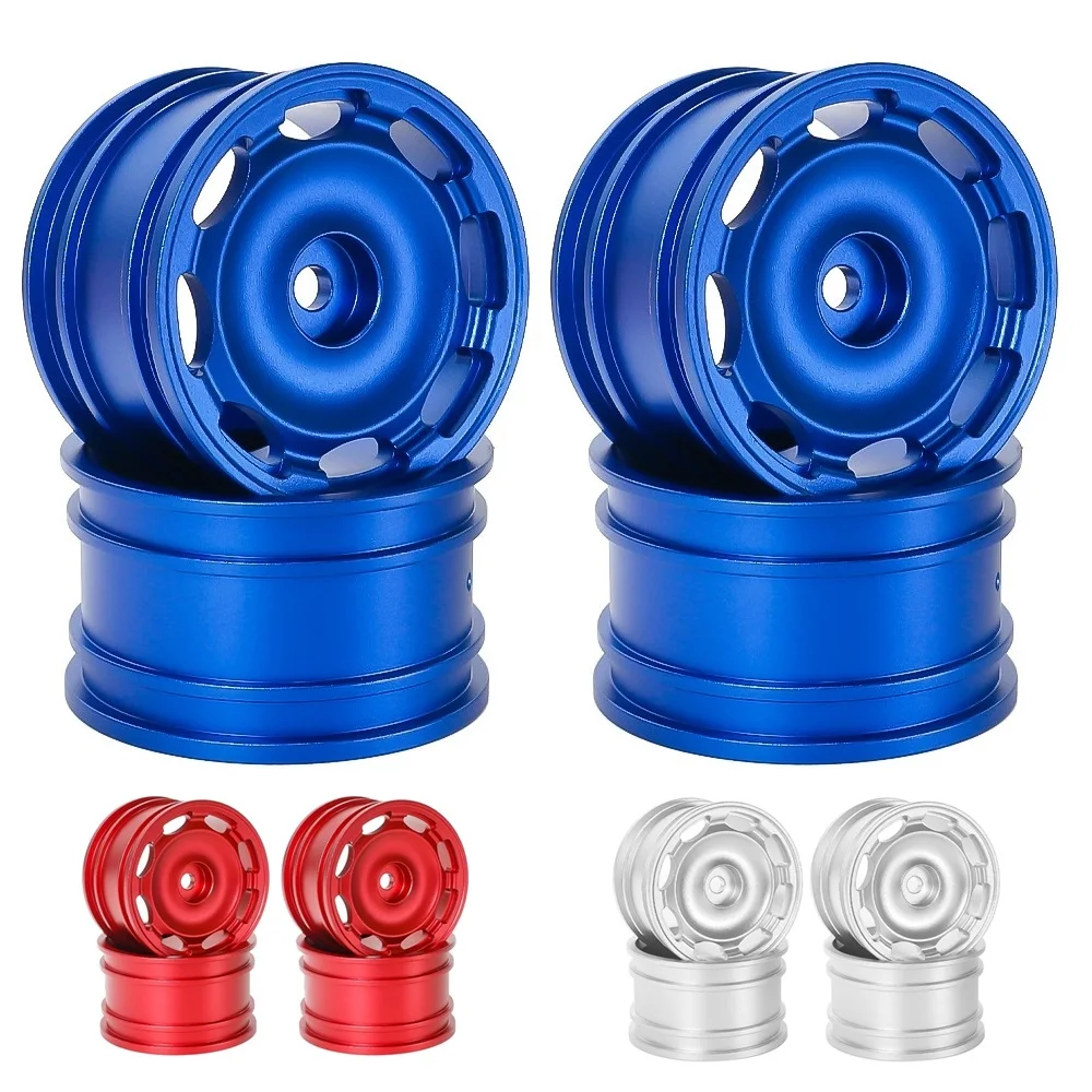 4pcs 42mm 1/10 RC On-Road Drift Racing Car Metal Wheel Rim Wheel Hubs for Tamiya M03 M04 M05 M06 M07 MB-01 XM-01 Upgrade Parts