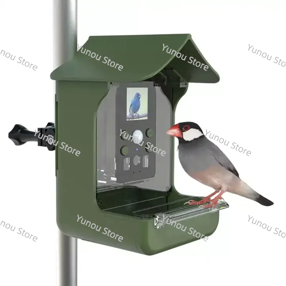 Intelligent Window Bird Feeder, Wild Animal Pavilion Feeding and Watering Supplies, Bird Accessories with Camera