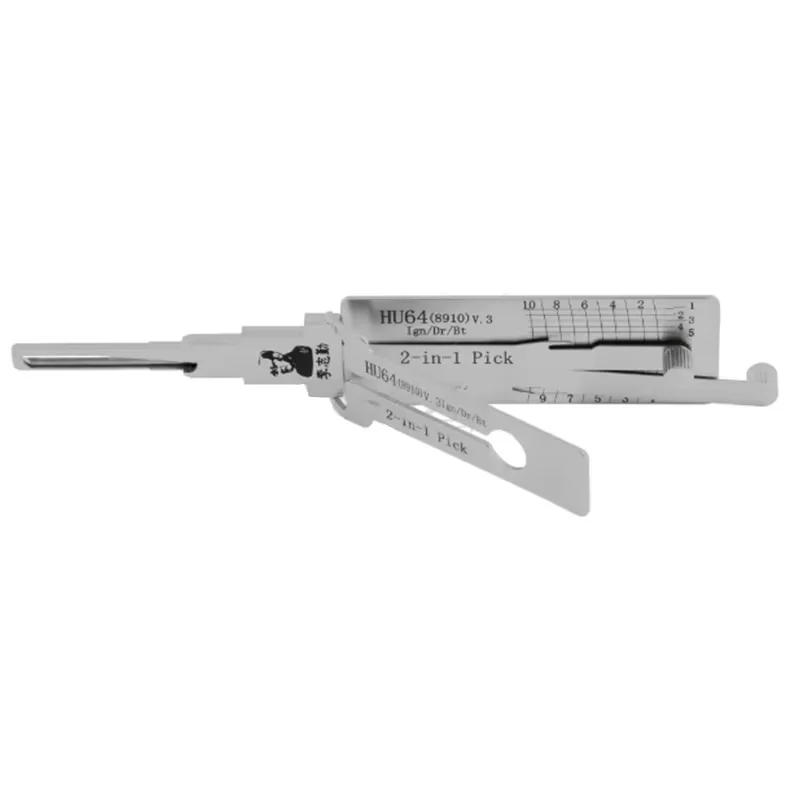 Original Lishi 2-in-1 HU66 HU100 HON66 HU100R HU92 HY22 TOY2 TOY48 HU101 HU162T-8 Lishi Schlossöffnungswerkzeug Türöffnungswerkzeug Edelstahl