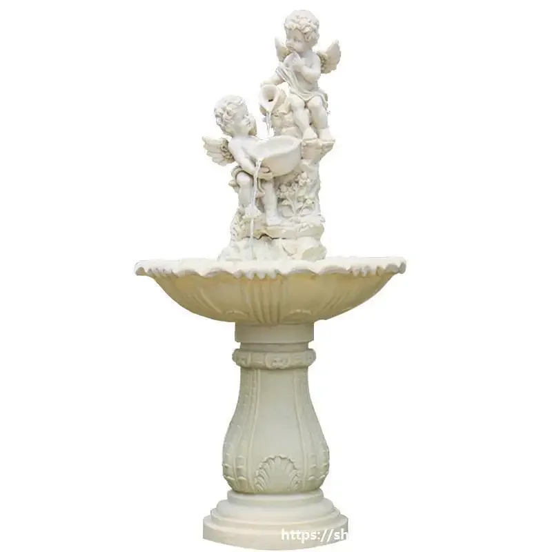 Large European-style running water fountain living room sculpture outdoor rockery fish pond courtyard water feature garden decor