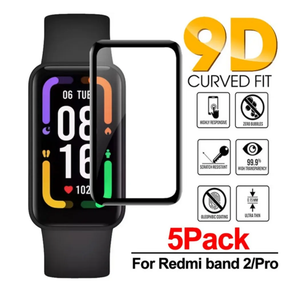 Soft TPU Film and PMMA Screen Protector For Redmi Band 2 Xiaomi Smart Band 8 Active