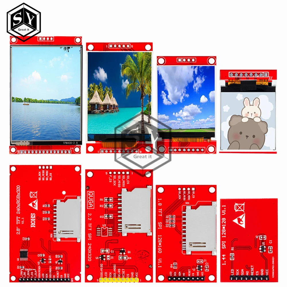 1.44/1.8/2.2/2.8 بوصة TFT شاشة ملونة كاملة وحدة LCD ILI9341 واجهة السائق SPI لاردوينو