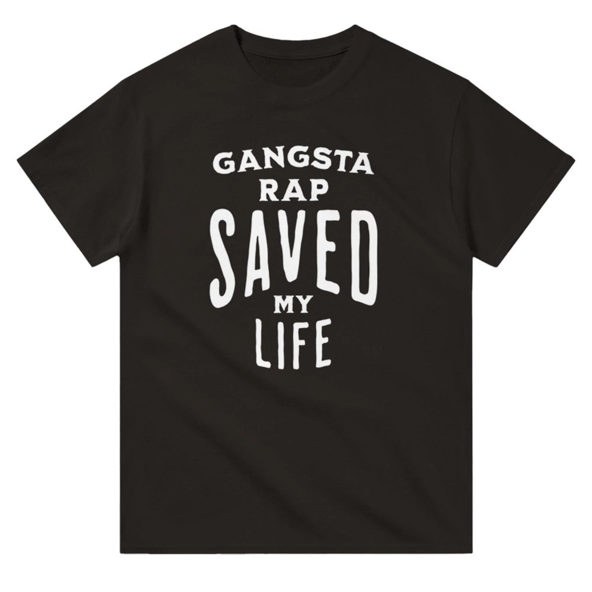 Gangsta Rap Saved My Life Heavyweight Crewneck T Shirt