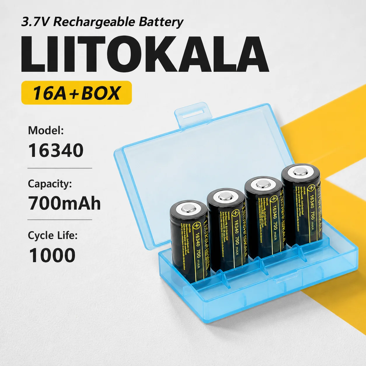 16340 3.7V 700mAh Rechargeable Battery CR123A CR17345 for Arlo Wireless Camera Replacement Cell 4-80PCS